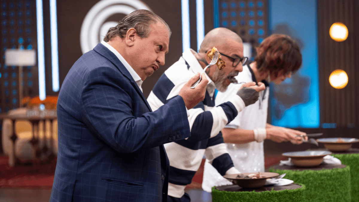 Erick Jacquin, Henrique Fogaça e Helena Rizzo experimentam a sobremesa