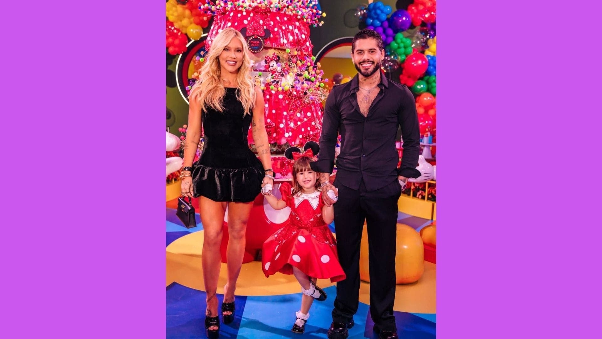 Virginia e Zé Felipe com Maria Alice