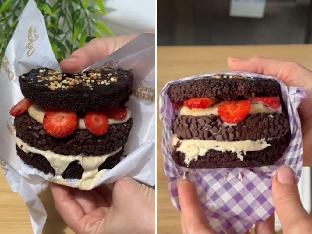 X-bolo é doce que imita hambúrguer e virou tendência nas redes sociais