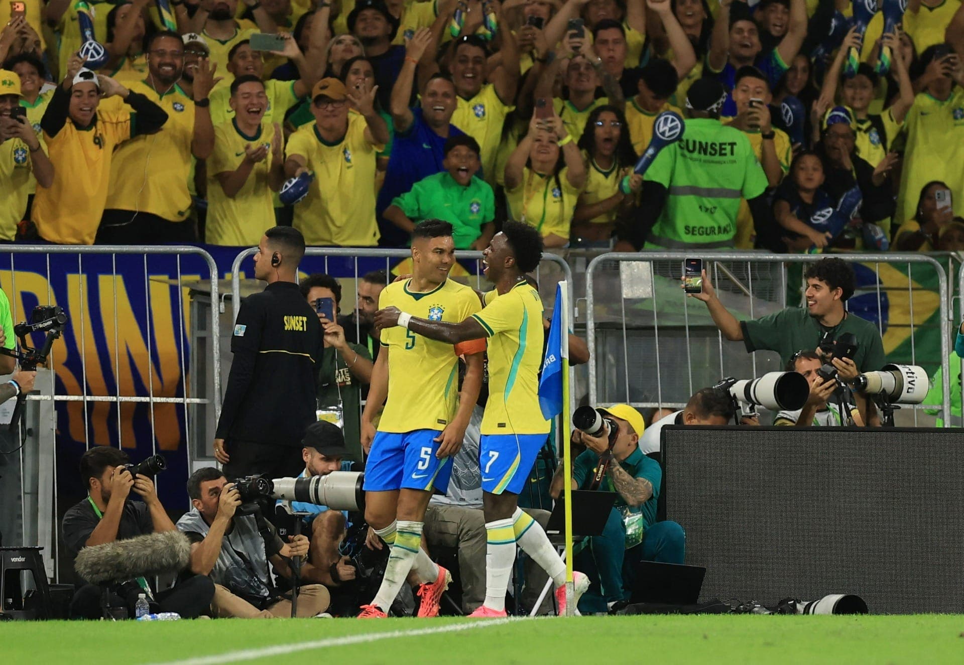 Casemiro fez o segundo gol da Seleção Brasileira contra o Panamá