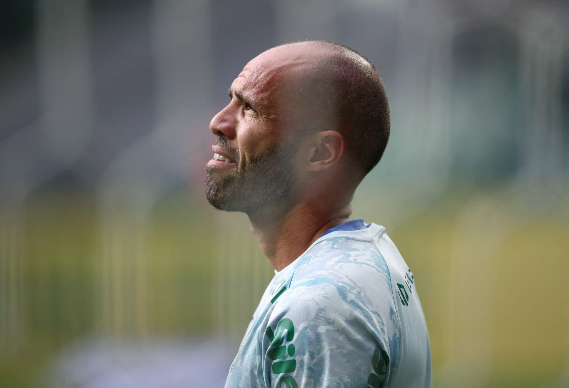 Marcelo Lomba foi titular do Palmeiras na vitória contra a Chapecoense