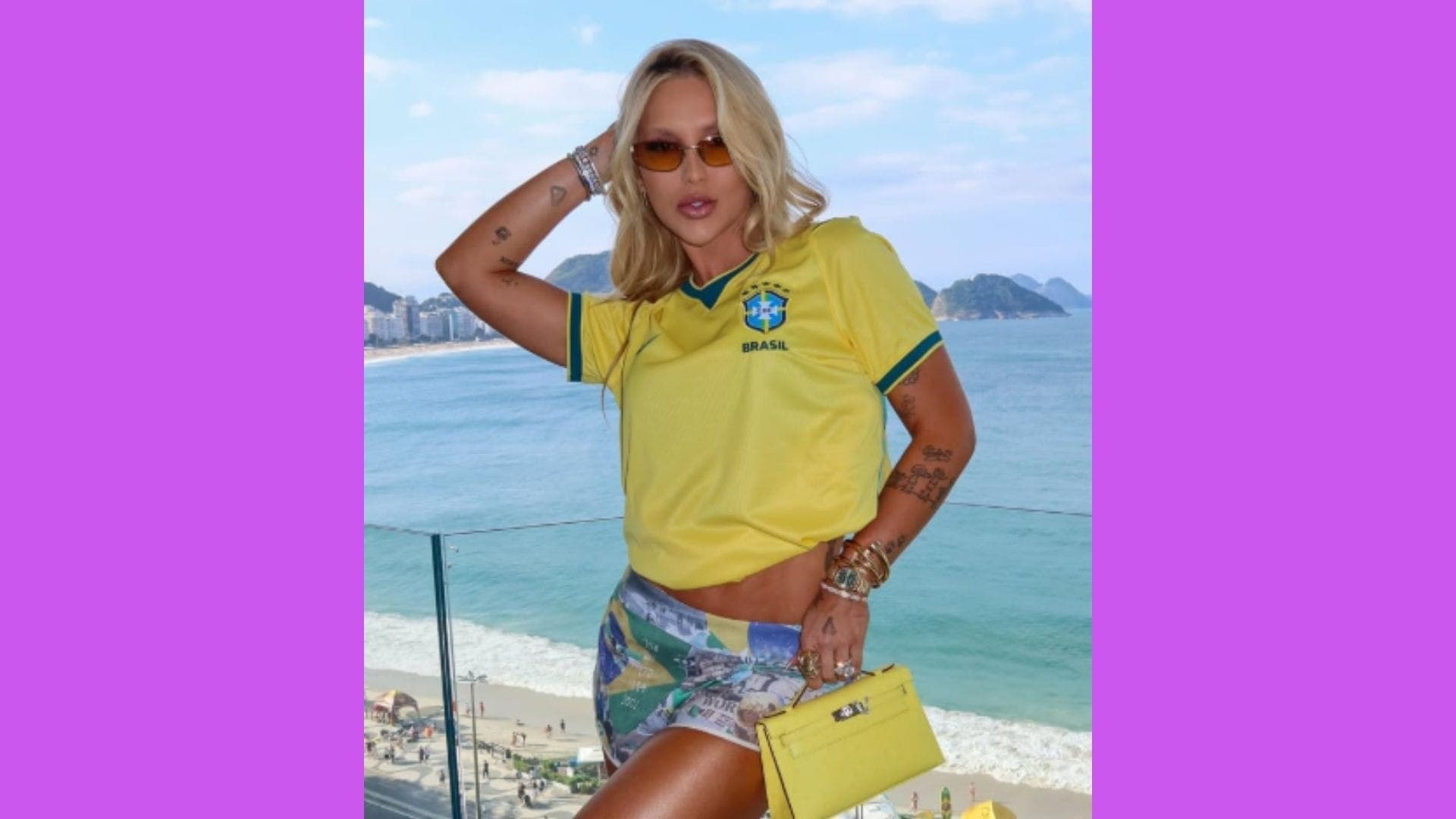 Virginia com uma Hermès Paris Kelly 20