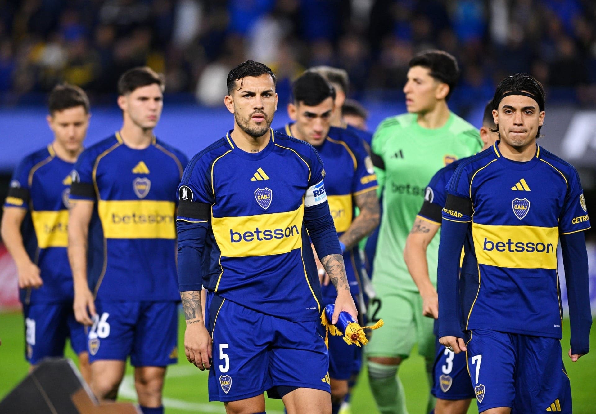 Leandro Paredes, do Boca Juniors, antes da derrota contra a Católica