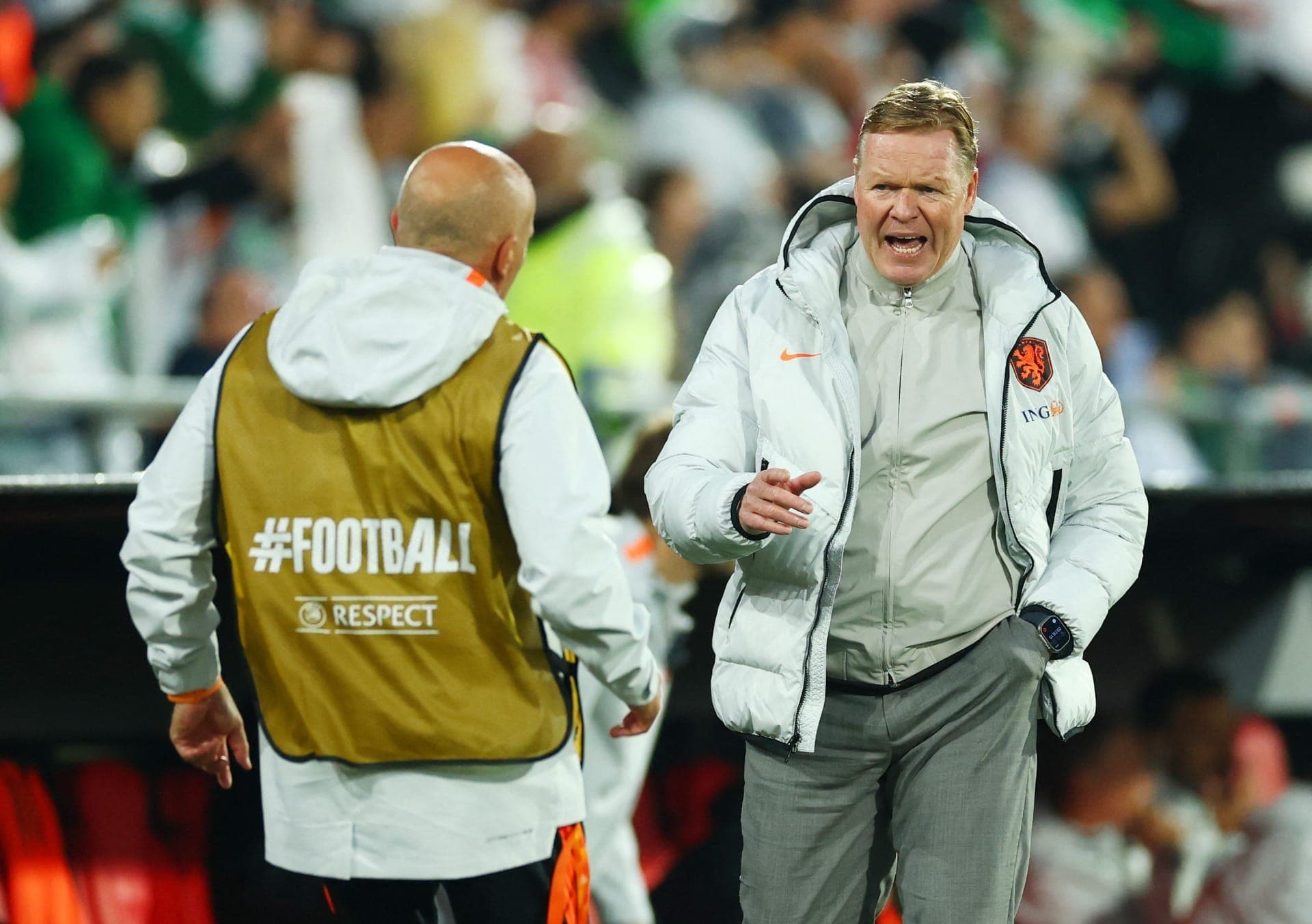 Holanda durante amistoso preparatório para a Copa do Mundo contra a Argélia