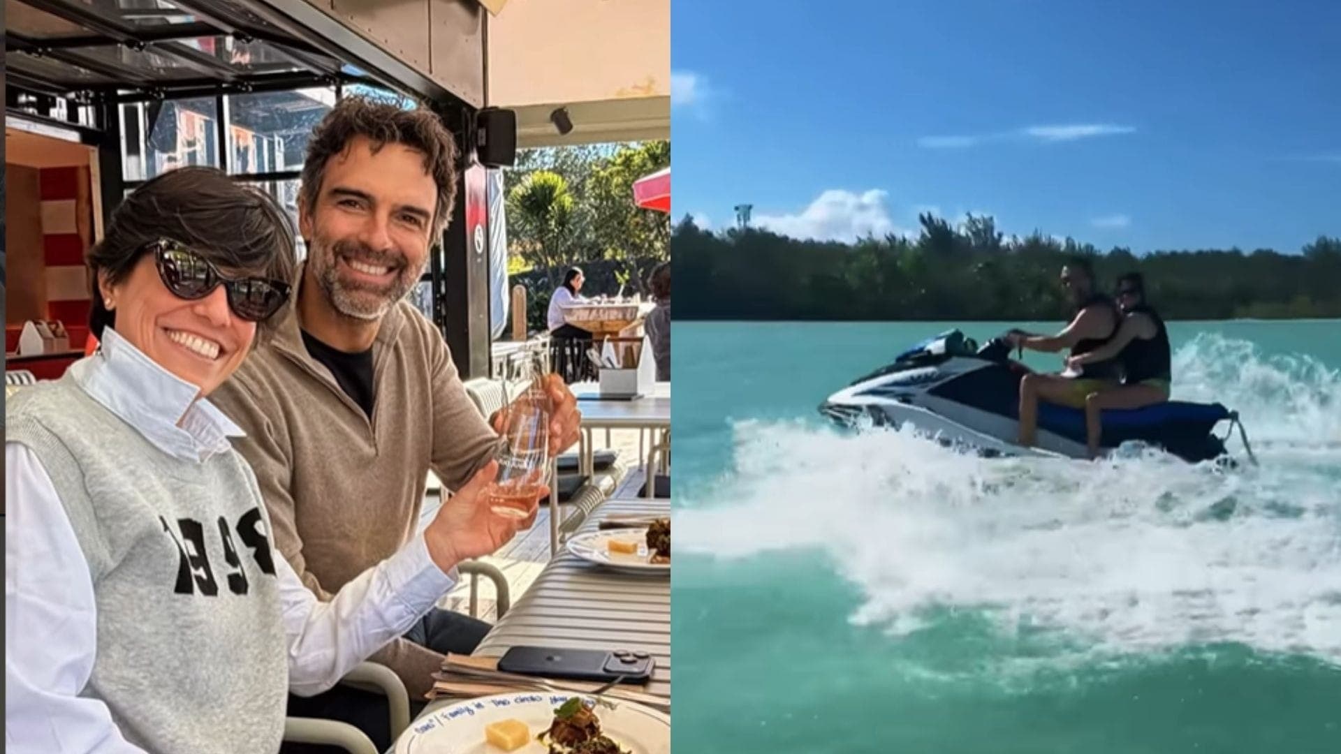 Tadeu Schmidt deu volta ao mundo com esposa
