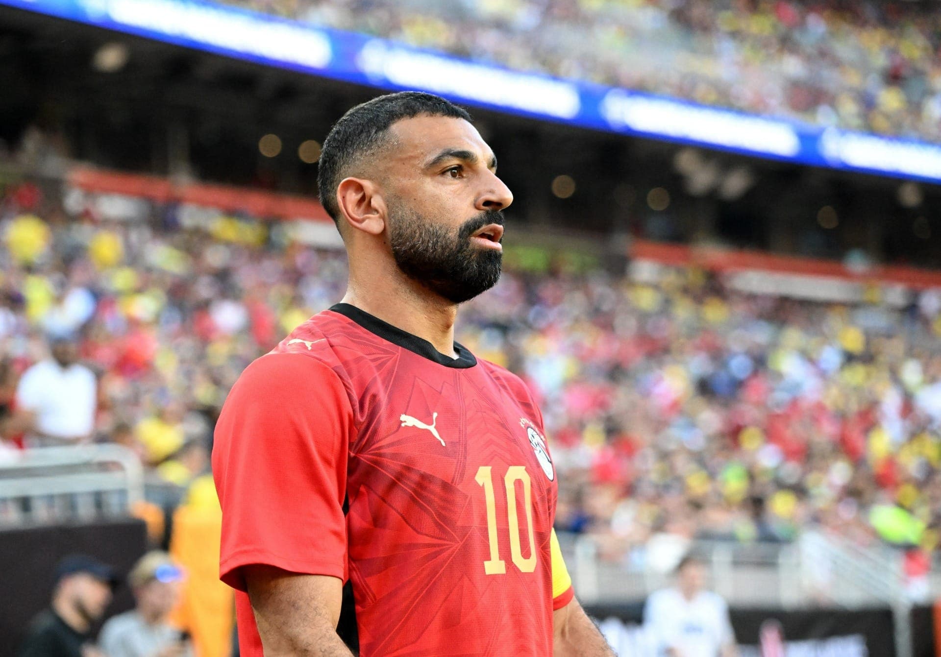 Mohamed Salah entrou no 2º tempo