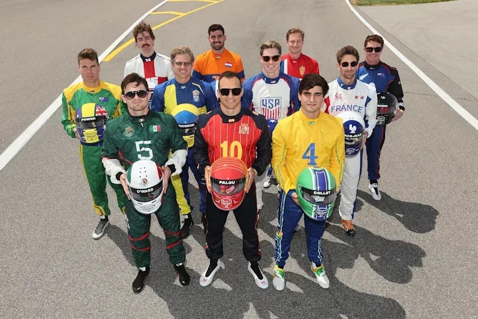 Pilotos da Indy vestem macacões de seleções em clima de Copa do Mundo