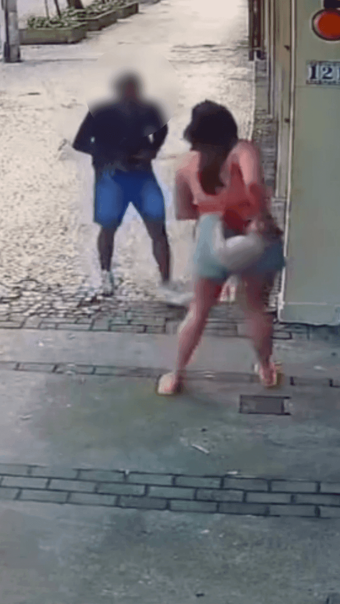 Imagens de câmeras registraram momento do assalto