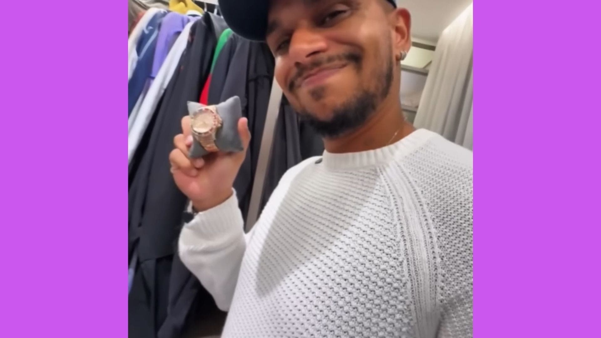 Cris Guedes com Rolex de Neymar