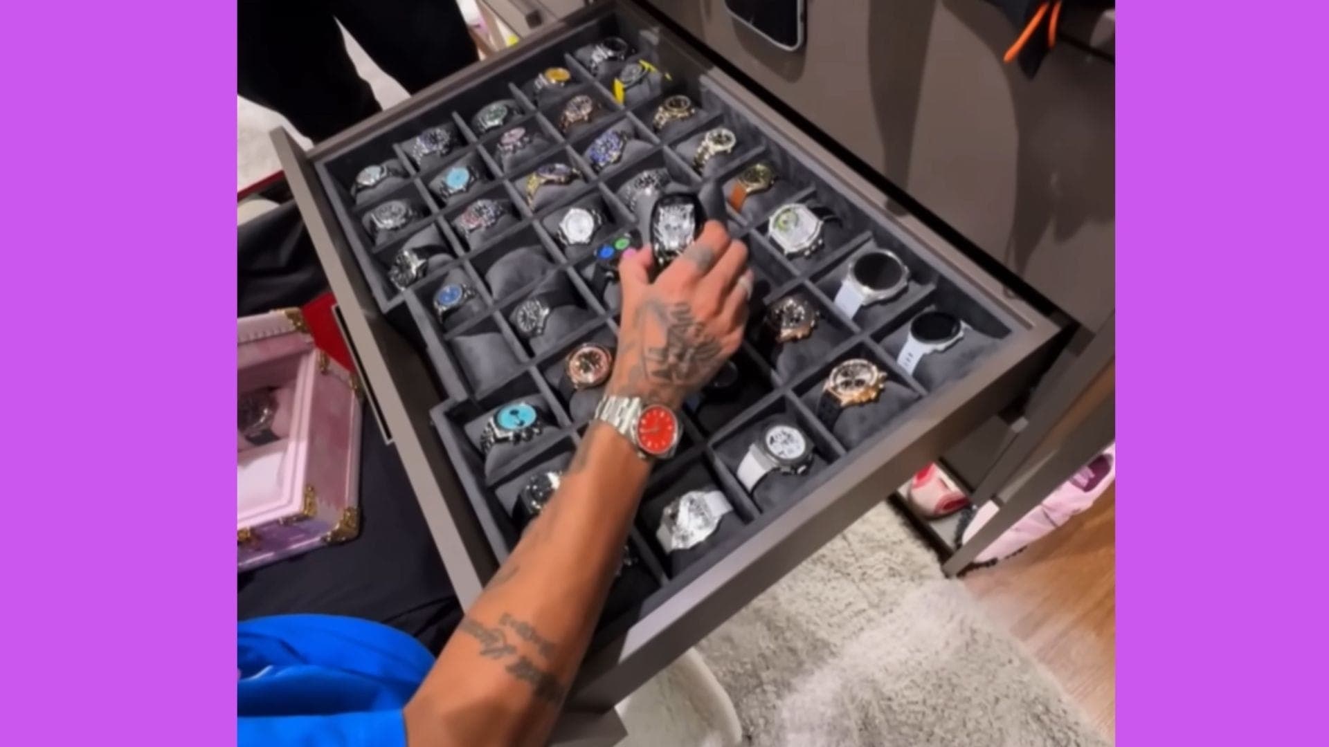 Neymar mostra Patek Philippe