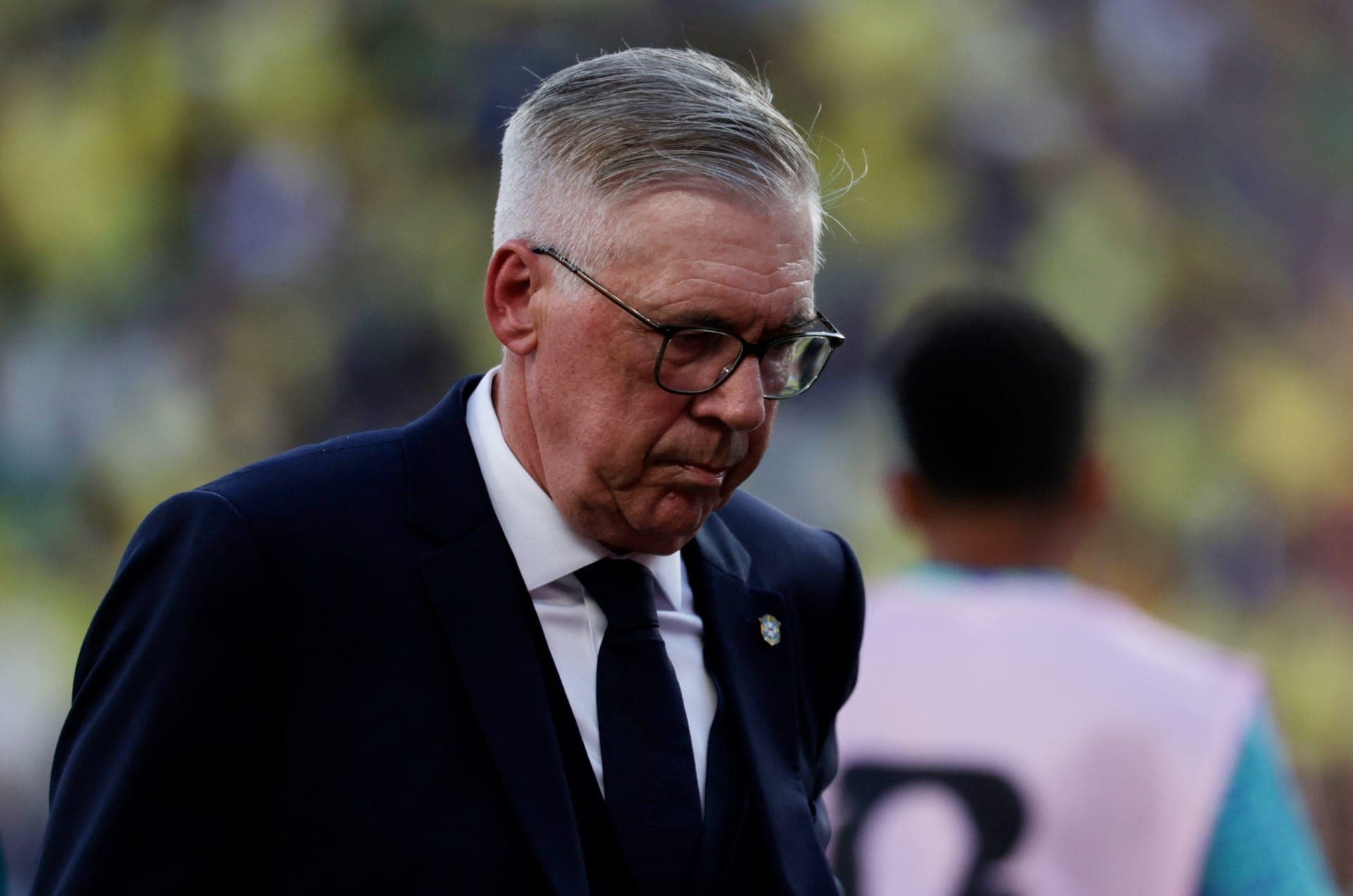 Carlo Ancelotti, técnico da Seleção Brasileira contra o Marrocos