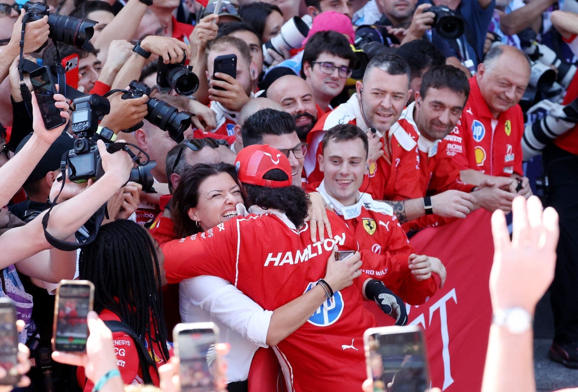 Lewis Hamilton (Ferrari) no GP de Barcelona 2026