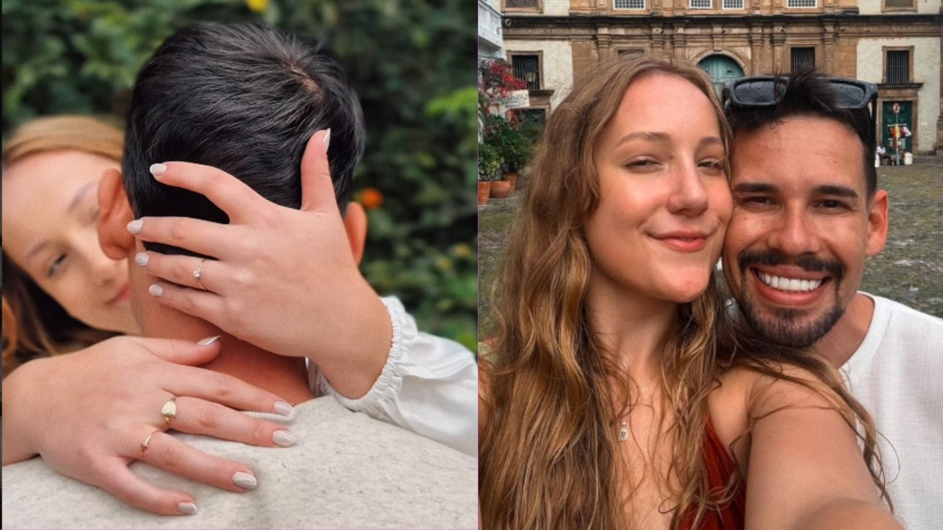 Lucas Borbas com a noiva, Diulia