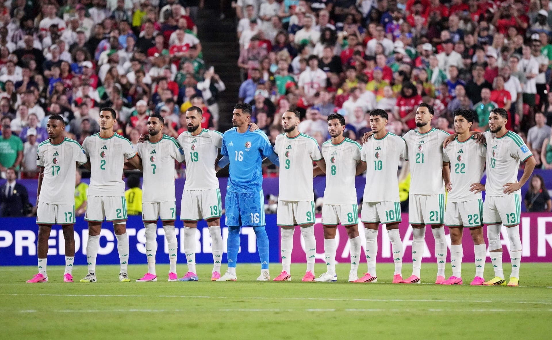 Time da Argélia para jogo contra Áustria