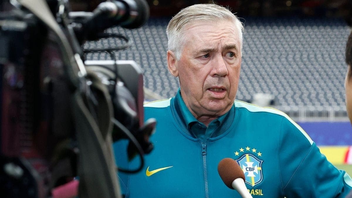 Carlo Ancelotti, técnico da Seleção Brasileira