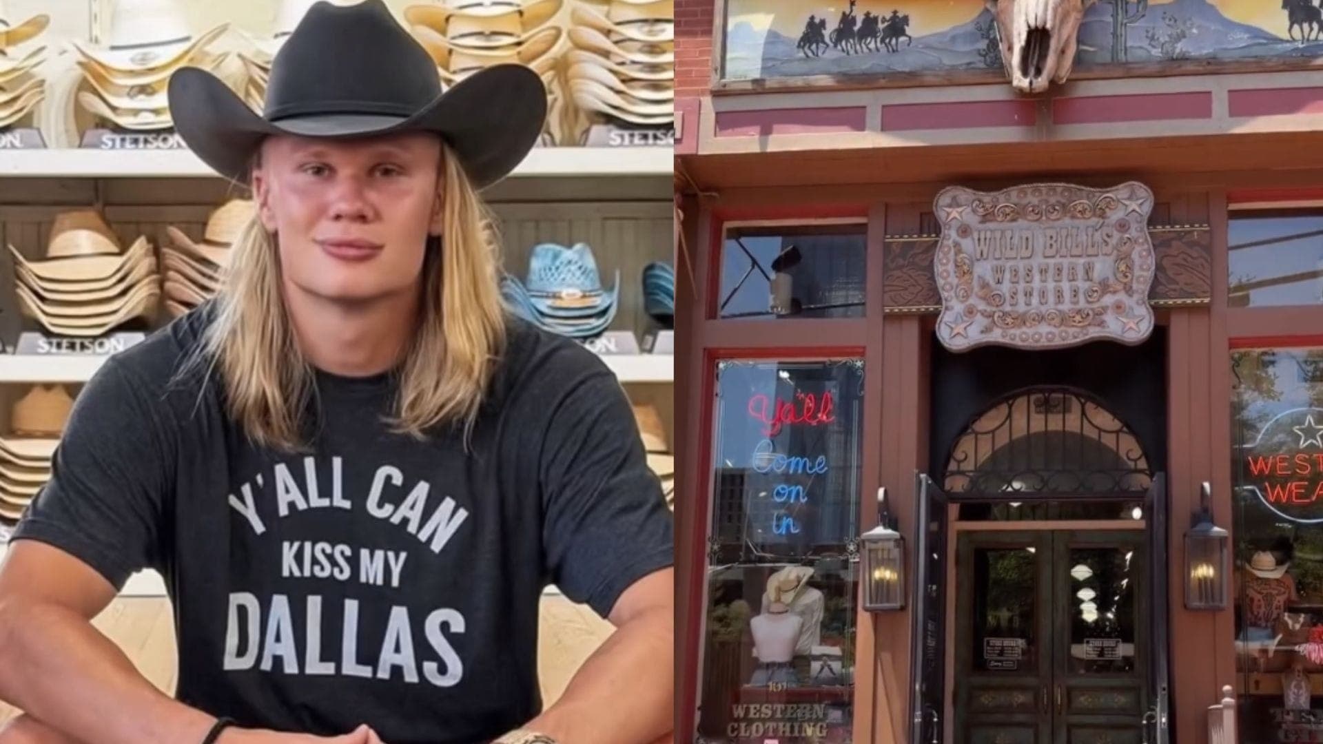 Haaland no estilo texano
