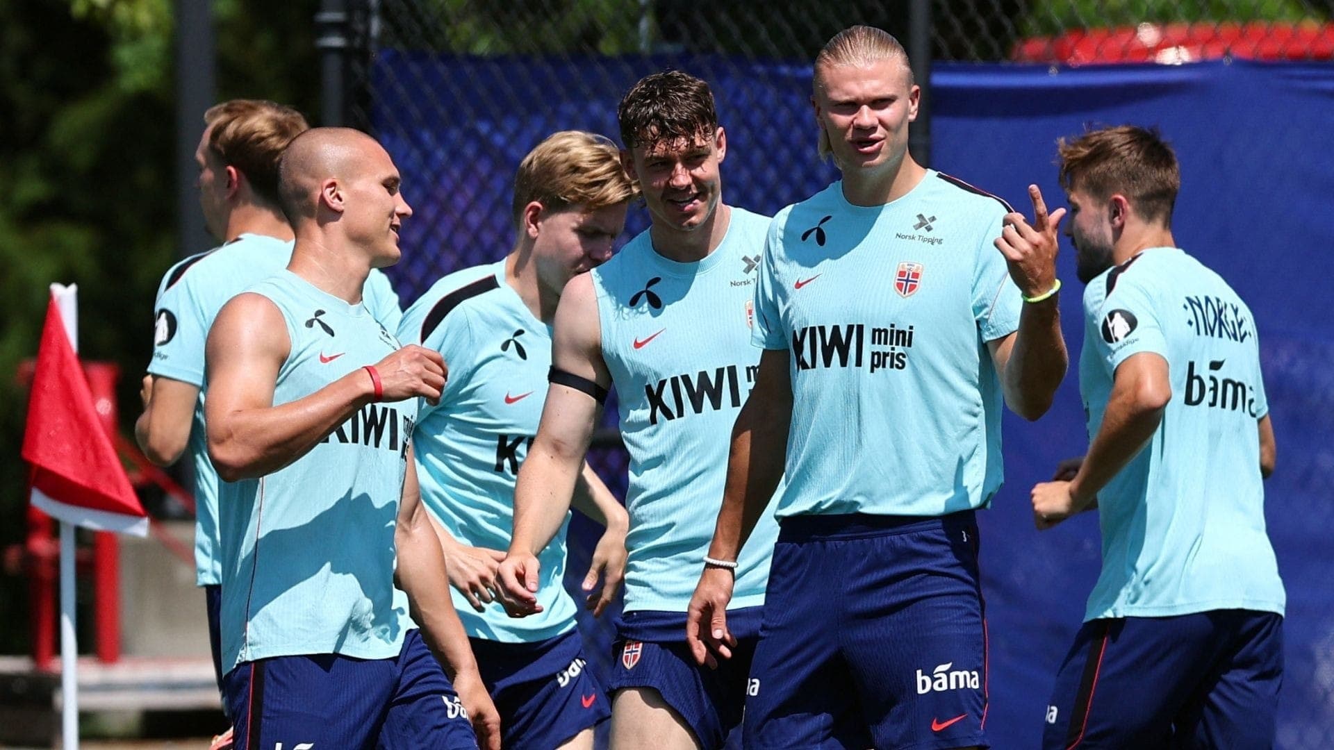 Treino da Seleção Norueguesa