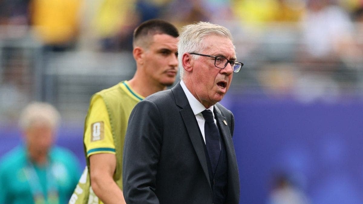 Carlo Ancelotti após a derrota do Brasil