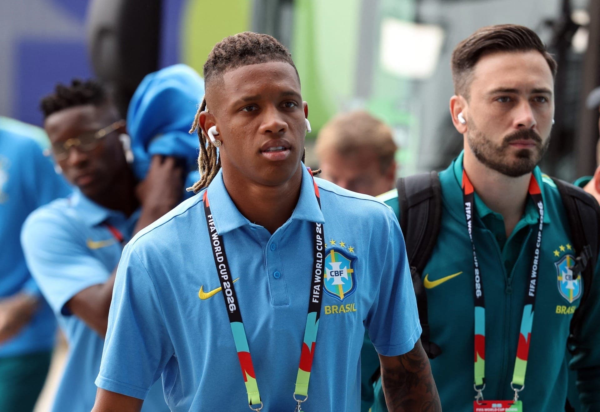 Danilo Santos chega ao estádio para jogo Brasil x Noruega