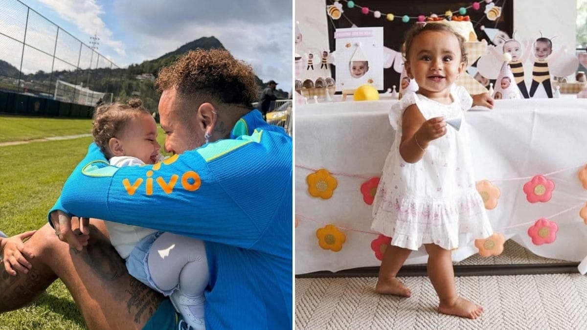 Neymar compartilha foto com a filha, Mel