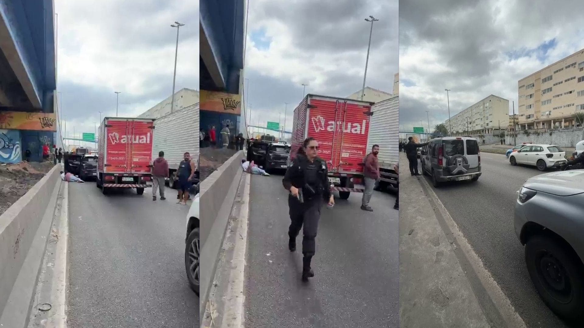 Av. Brasil chegou a ser fechada nos dois sentidos