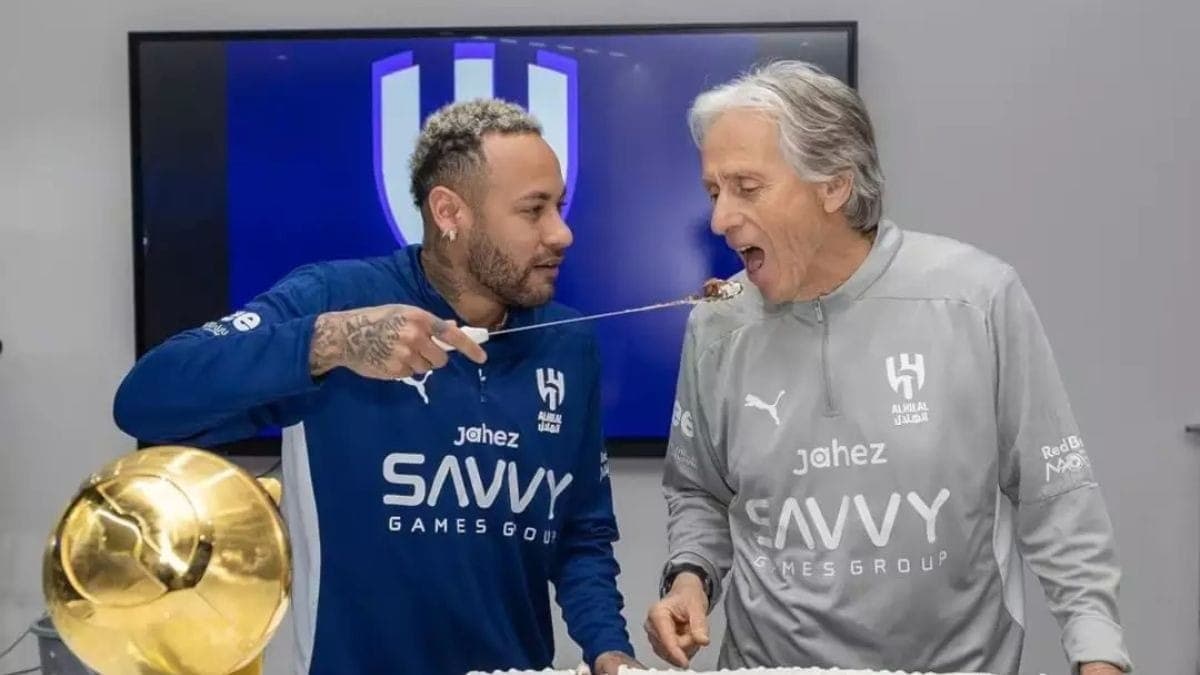 Neymar e Jorge Jesus pelo Al Hilal