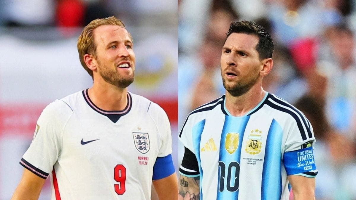 Harry Kane e Messi vão se enfrentar em Inglaterra x Argentina