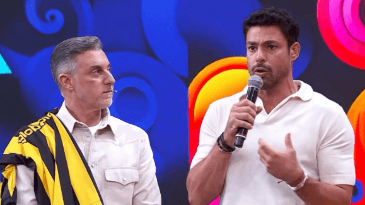 Luciano Huck interrompe Cauã Reymond após "indireta" sobre bets
