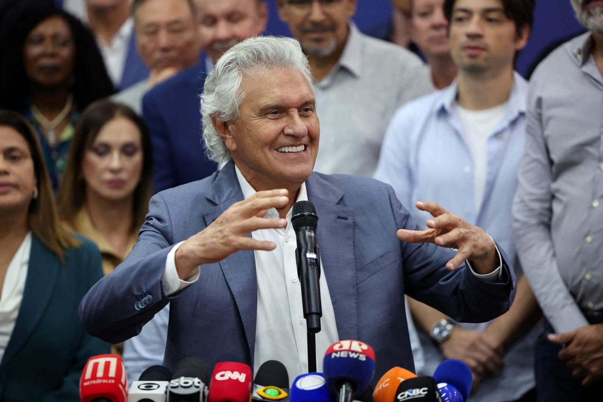 O candidato à Presidência Ronaldo Caiado (PSD)