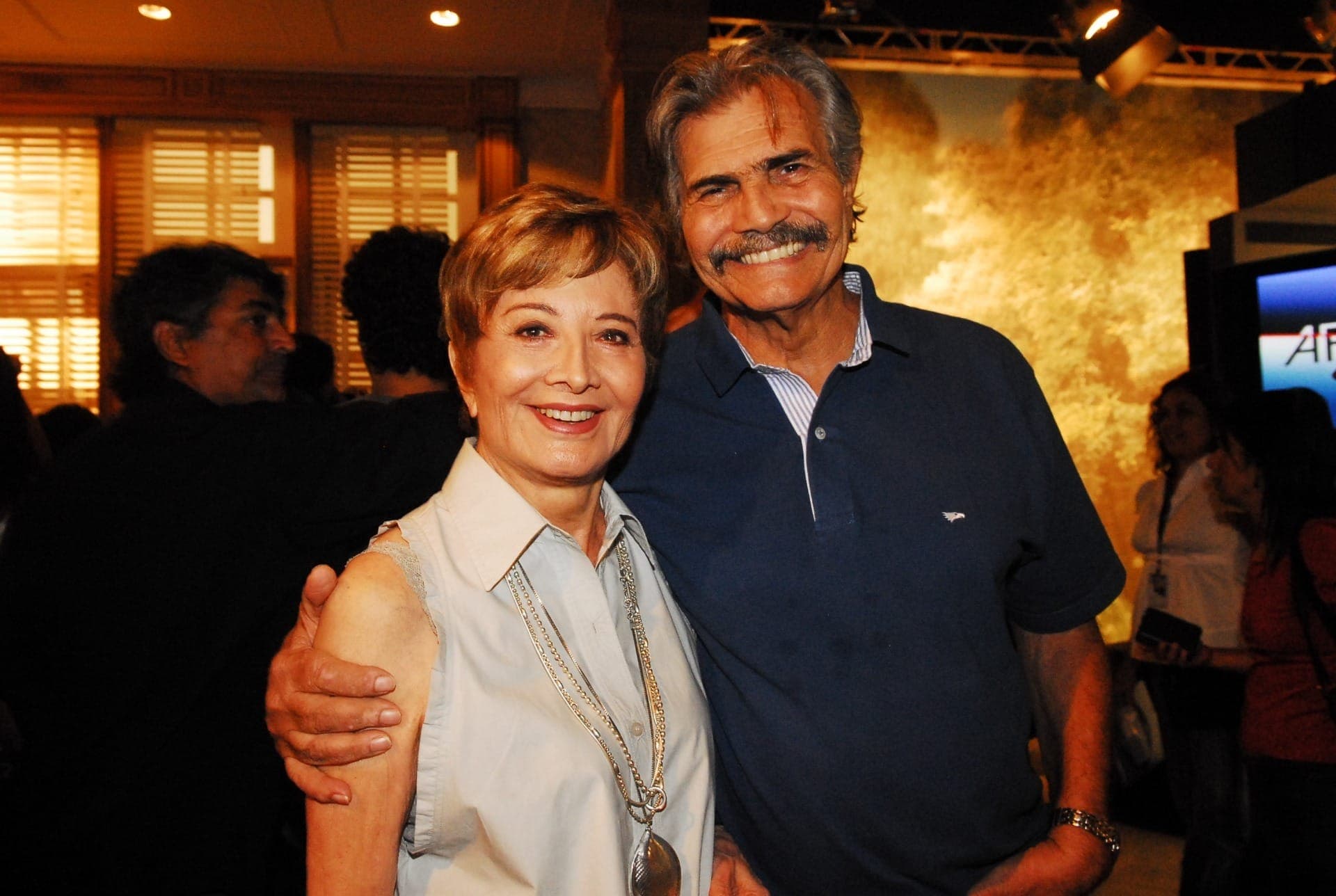 Tarcísio Meira e Gloria Menezes no lançamento de A Favorita (2008)