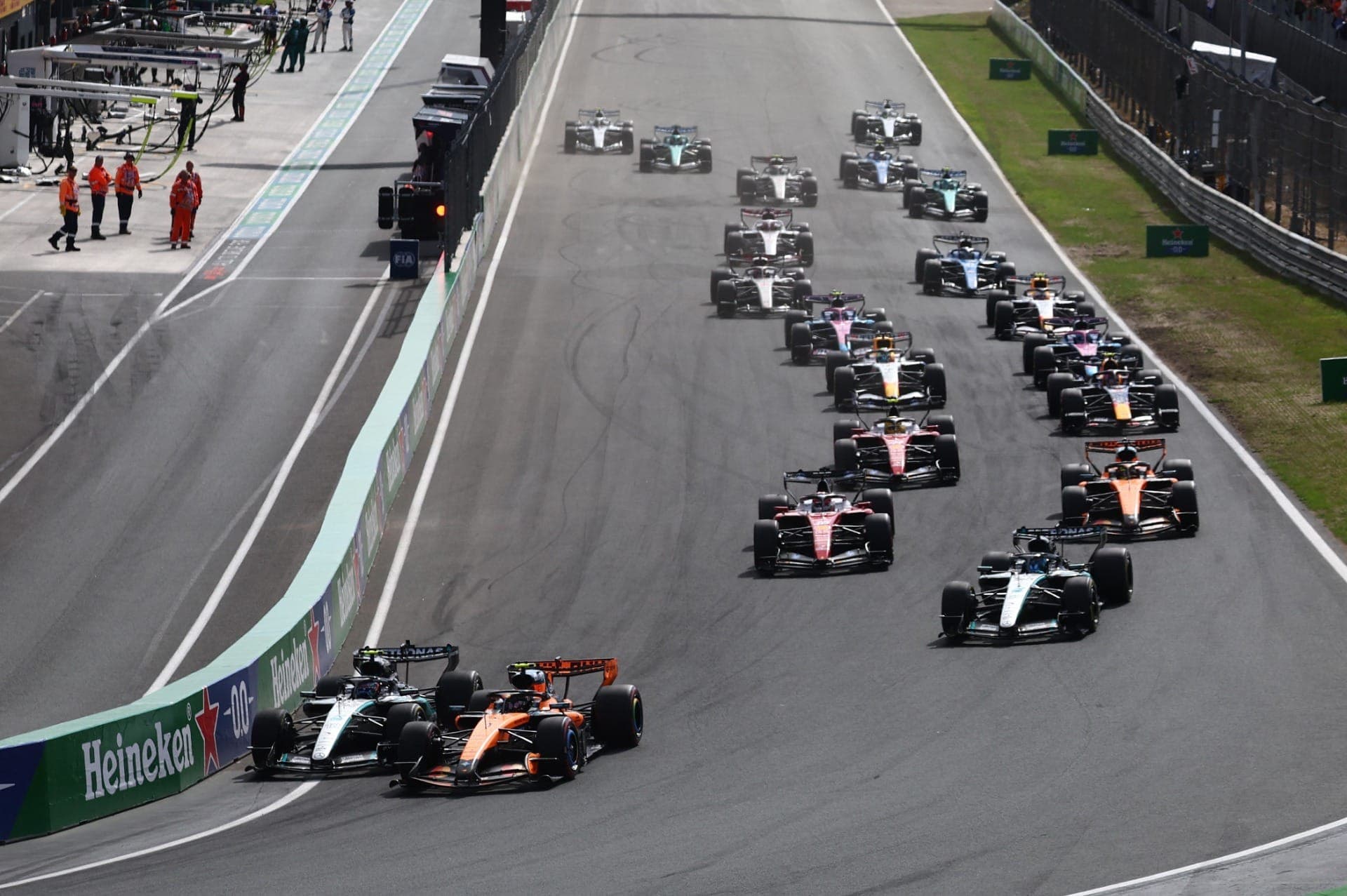 Norris e Antonelli no GP da Holanda