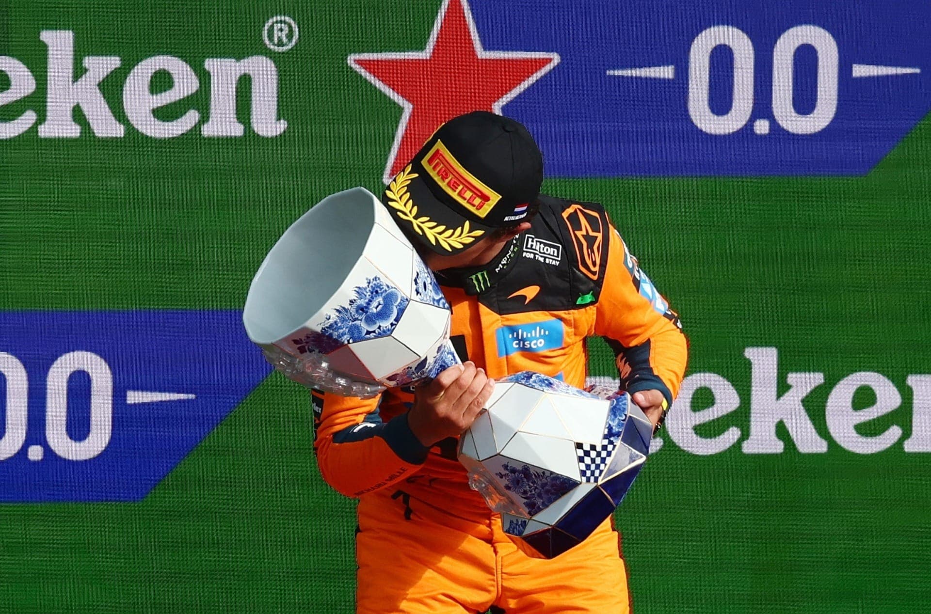 Norris venceu a corrida de despedida da Holanda