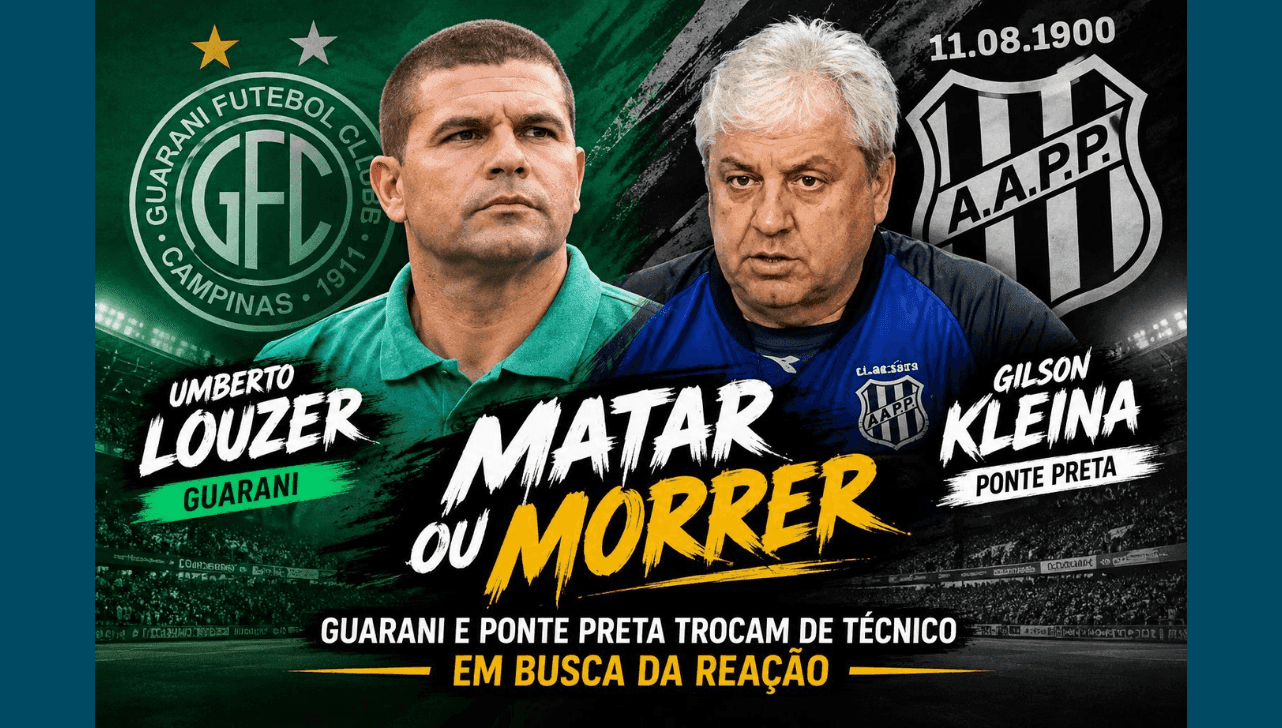 Guarani e Ponte Preta mudam o comando
