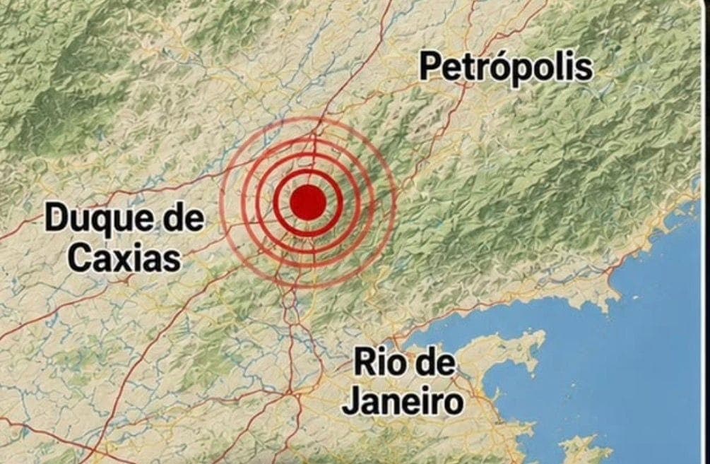 Tremor de magnitude 1,2 é registrado entre Petrópolis e Caxias